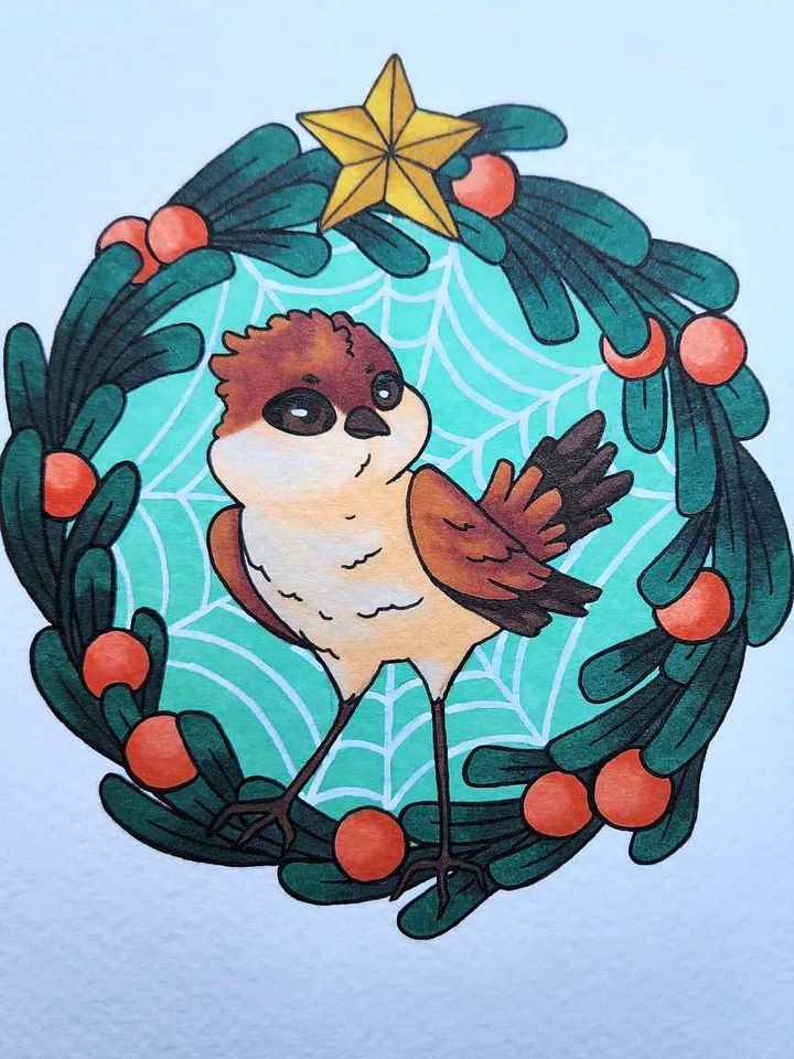 Dessin original Noël Moineau product image (1)