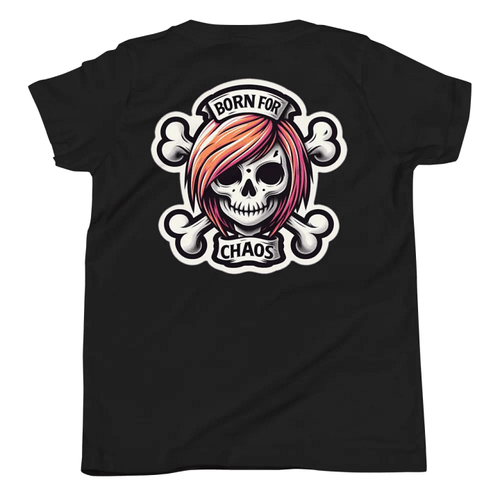 LITTLE EMO Bubble Text Youth, Born For Chaos T-Shirt product image (2)
