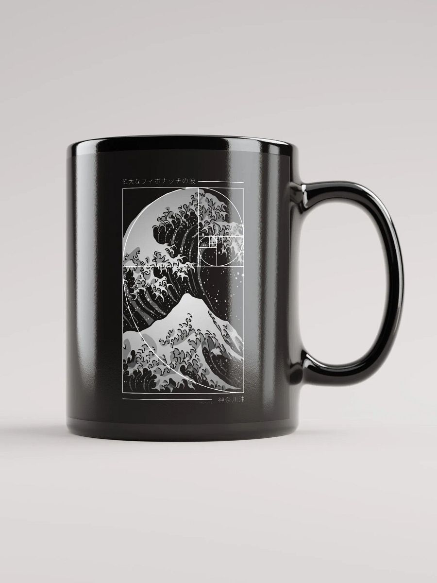 The Great Wave of Fibonacci Spiral - Modern Mug product image (1)