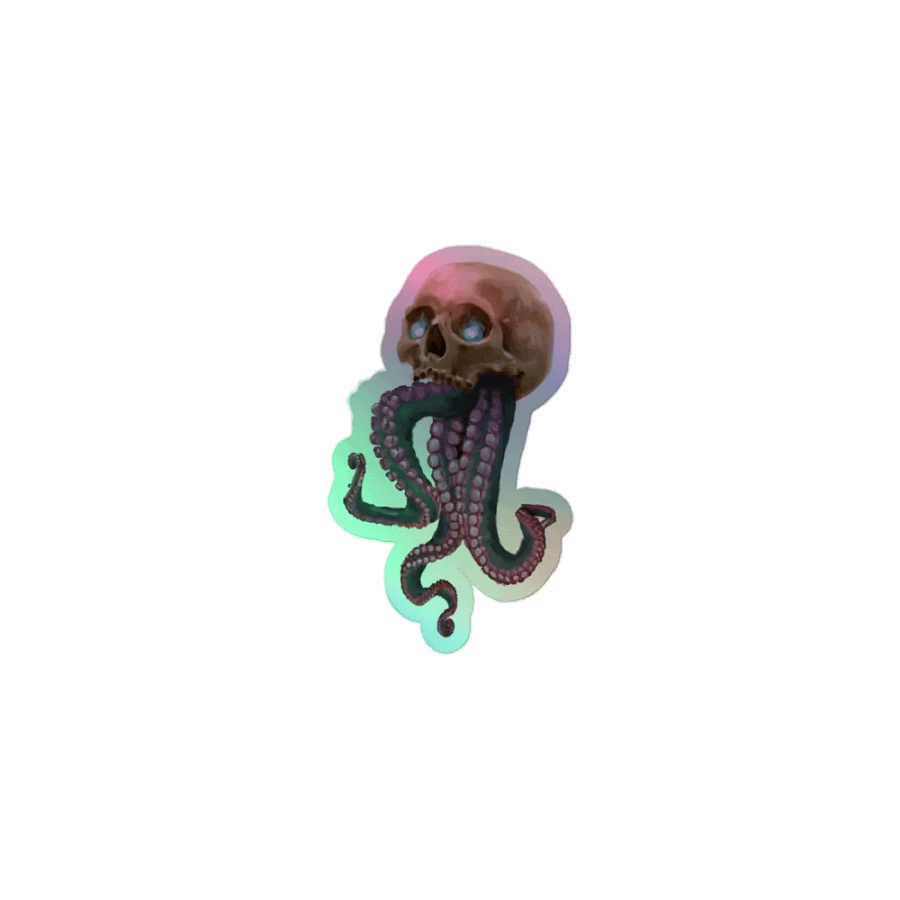Skull & Tentacles Foil Sticker by Chori product image (1)