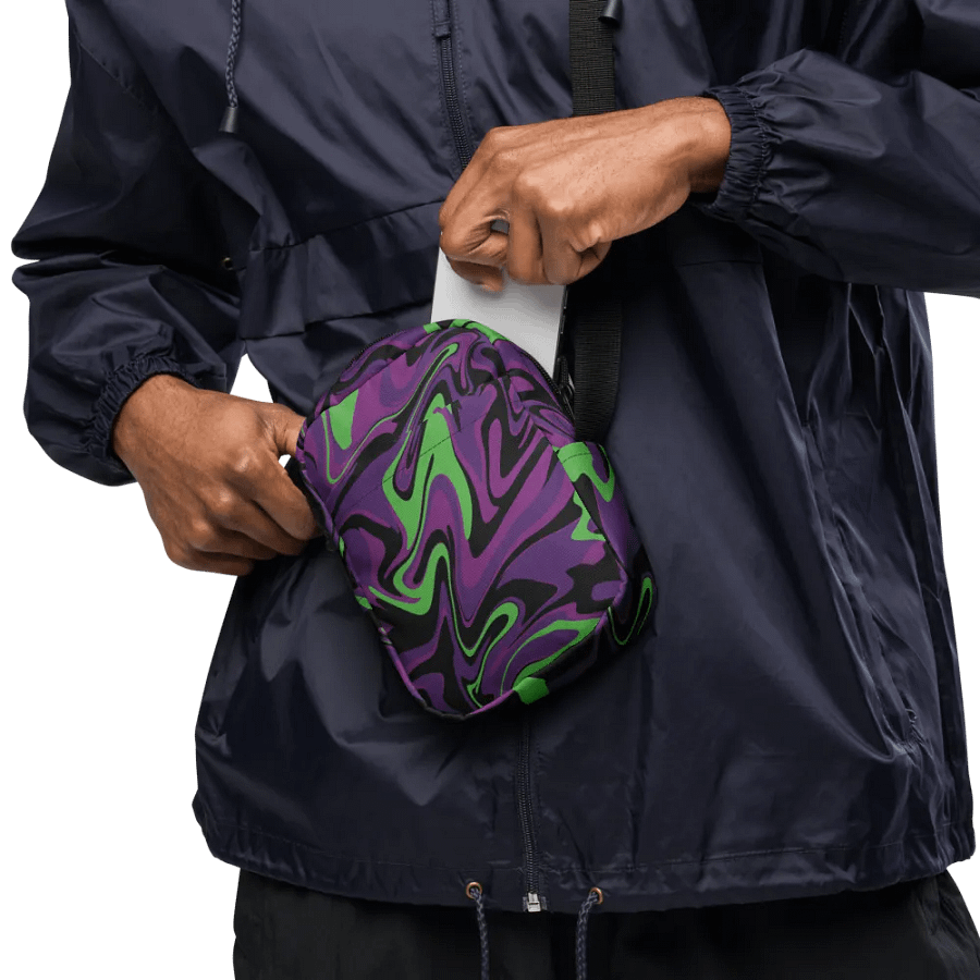 Purple Lime Swirl Utility Crossbody Bag product image (11)