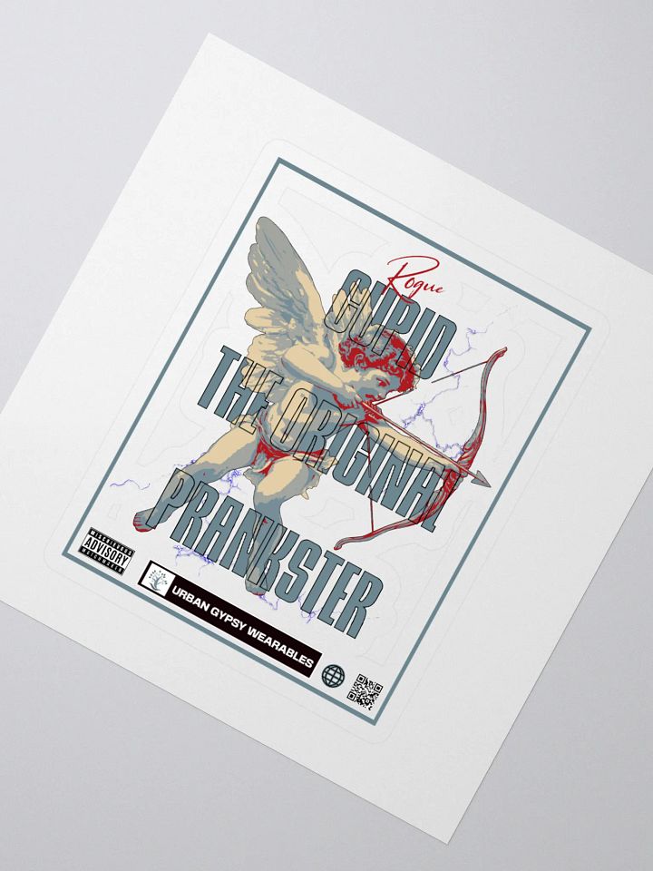 Cupid's Mischief Kiss Cut Sticker product image (2)