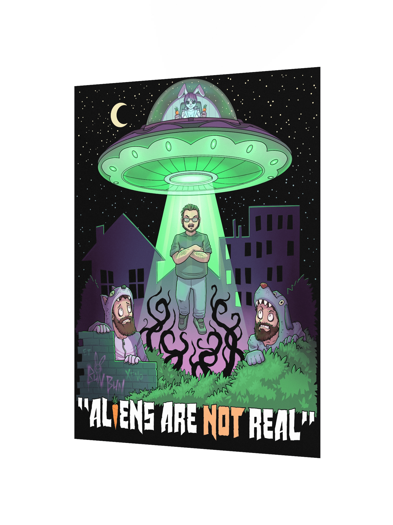 Aliens Are NOT Real Matte Poster Print product image (2)
