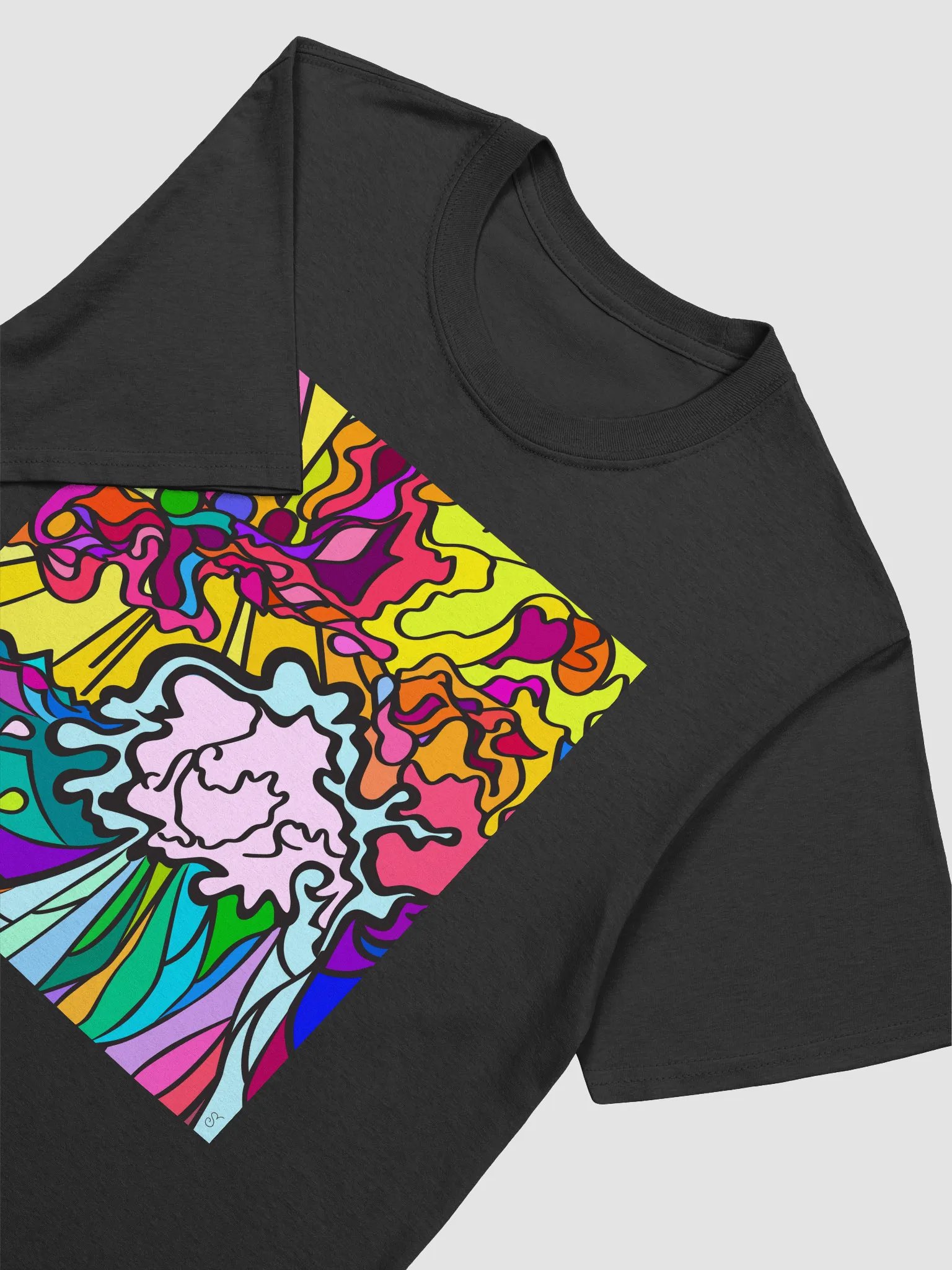 Vibrant Abstract Energy T-Shirt - Wave at Sunset product image (16)