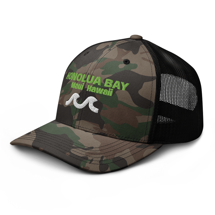 Honolua Bay Maui, Hawaii - Camouflage Trucker Hat product image (6)