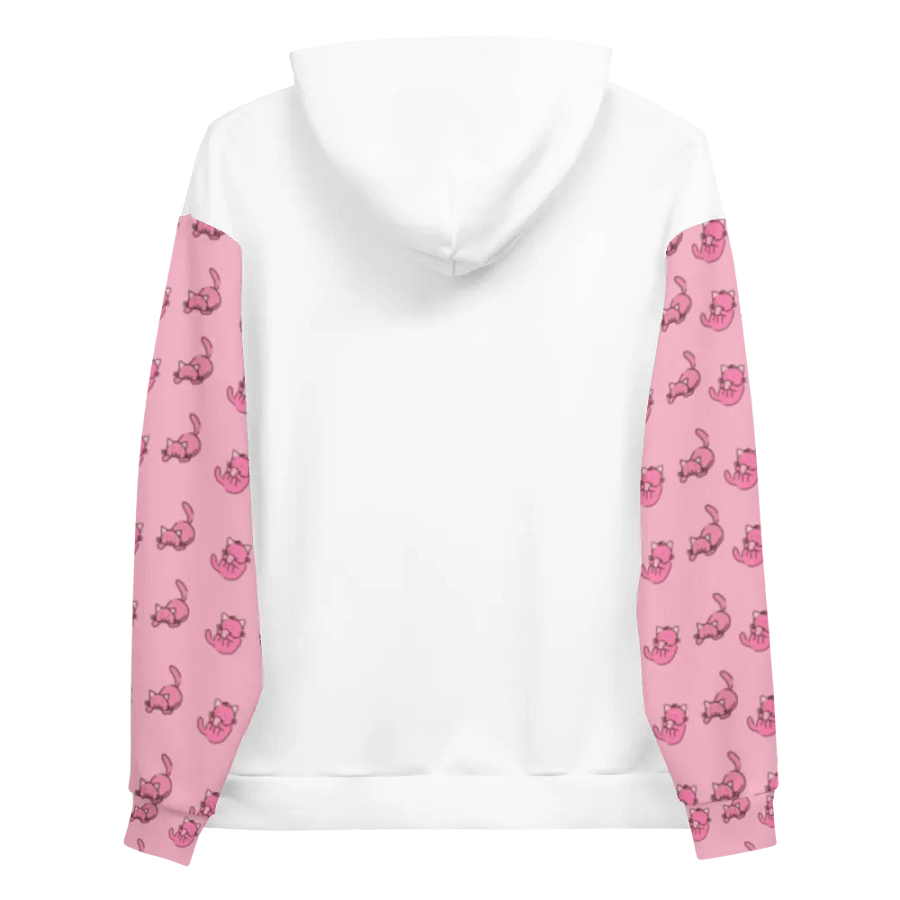 White and Pink Cat Paradise Hoodie product image (12)