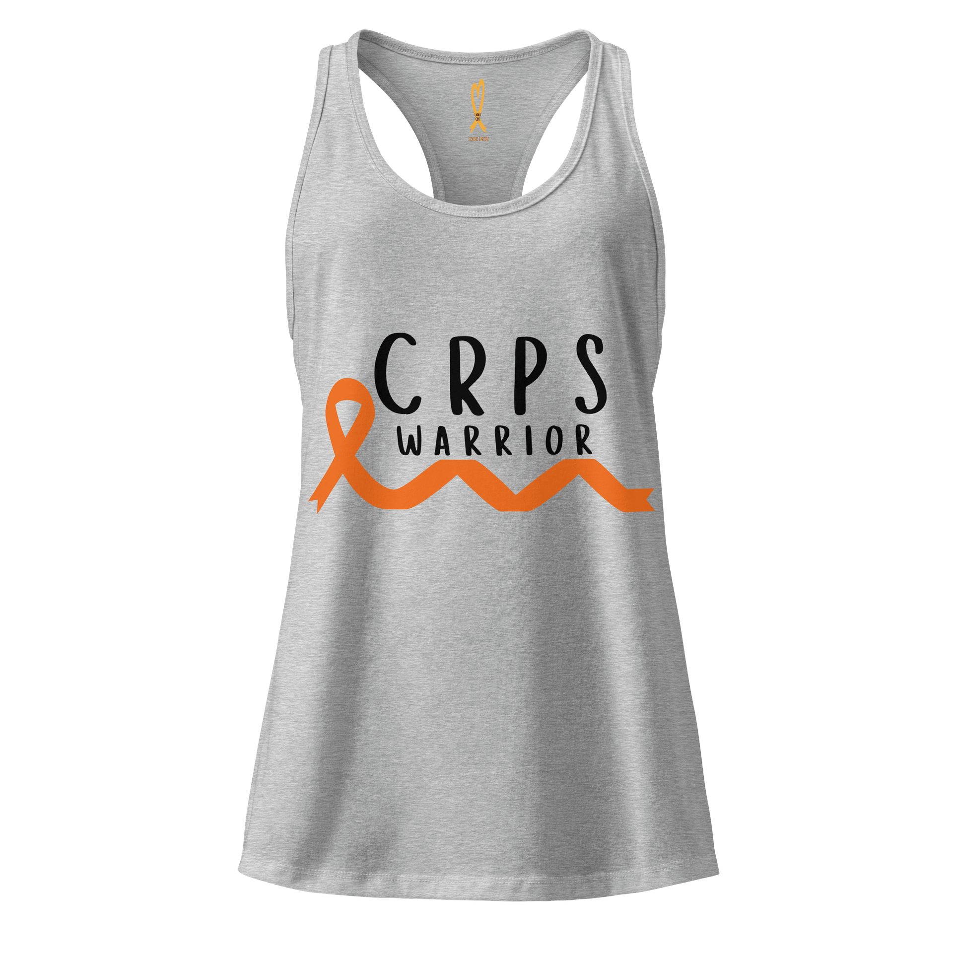 CRPS Warrior Awareness Ribbon (Black print) Racerback tank top (Women's) product image (3)