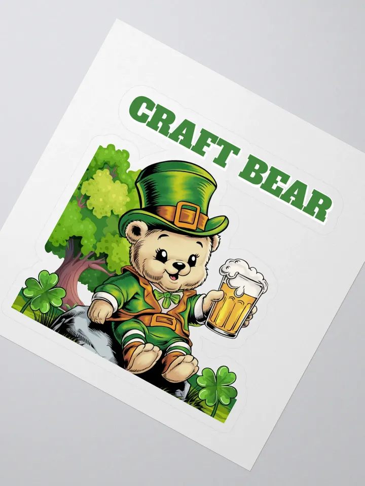 Craft Bear - St. Patrick's Day Sticker product image (2)