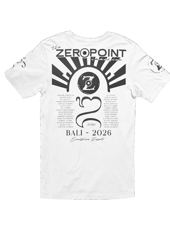 Zero Point Immersion Shirt Black on White product image (2)