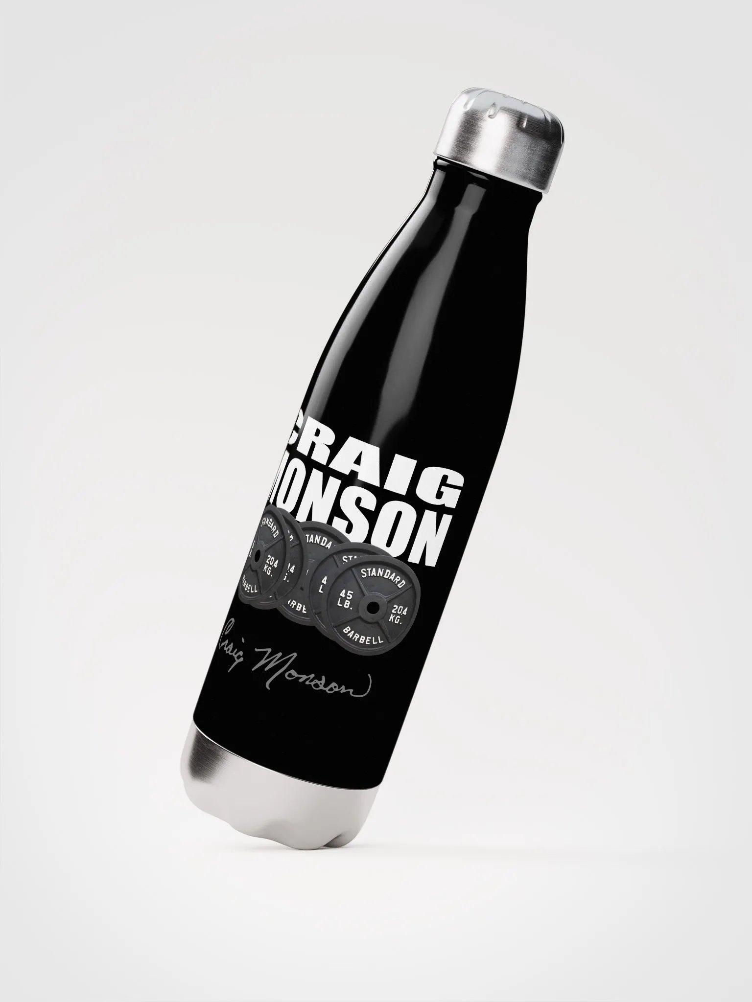 Signature Barbell Stainless Steel Water Bottle product image (2)