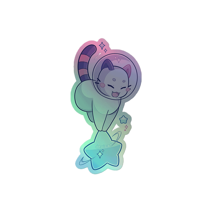 Holo Sticker • CandiCat Astro Cat • 2024 product image (2)