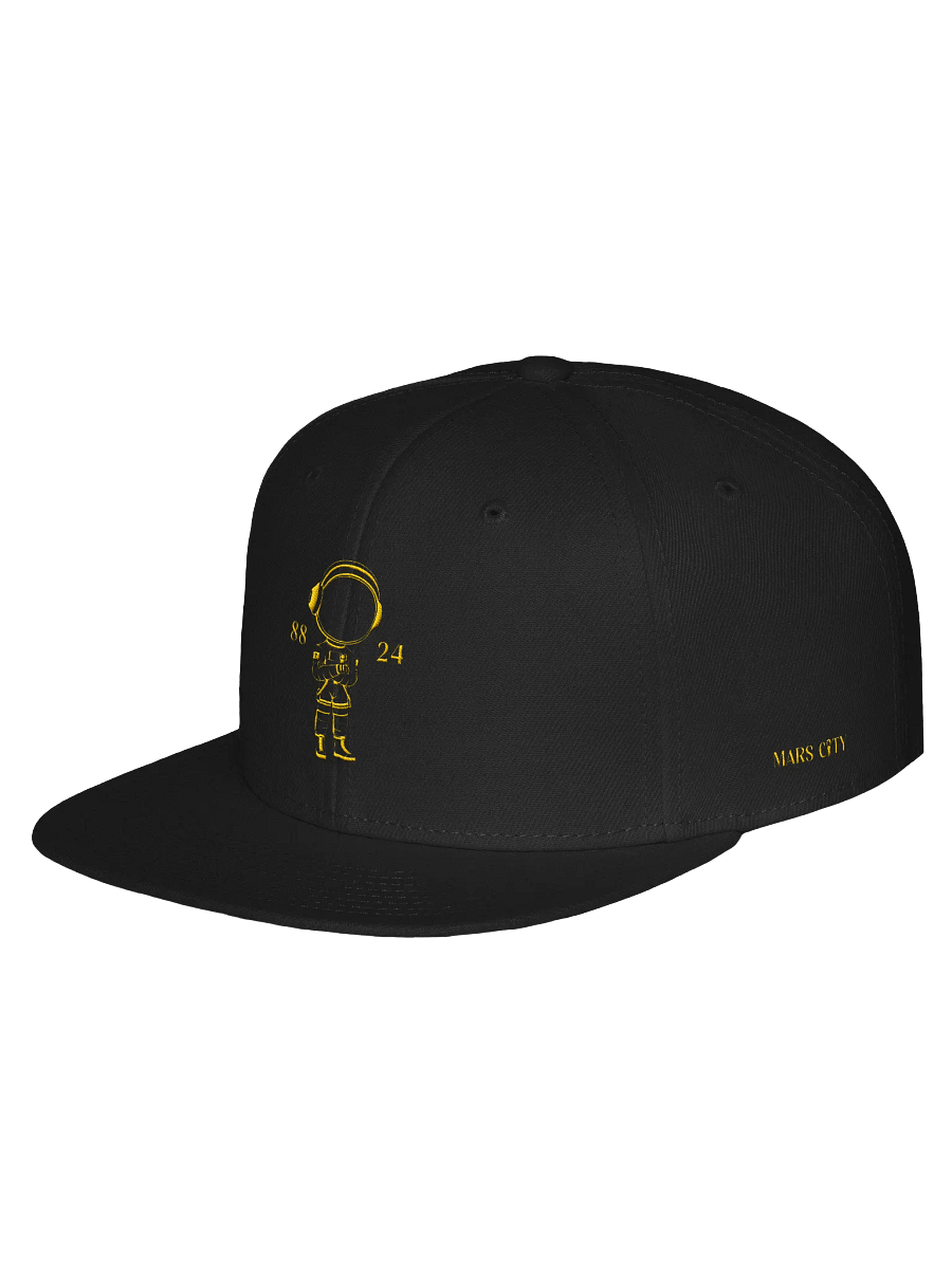 MARS CITY ALL GOLD ASTRONAUT 8824 LOGO OTTO WOOL SNAPBACK TRUCKER HAT (11 COLORS) product image (2)