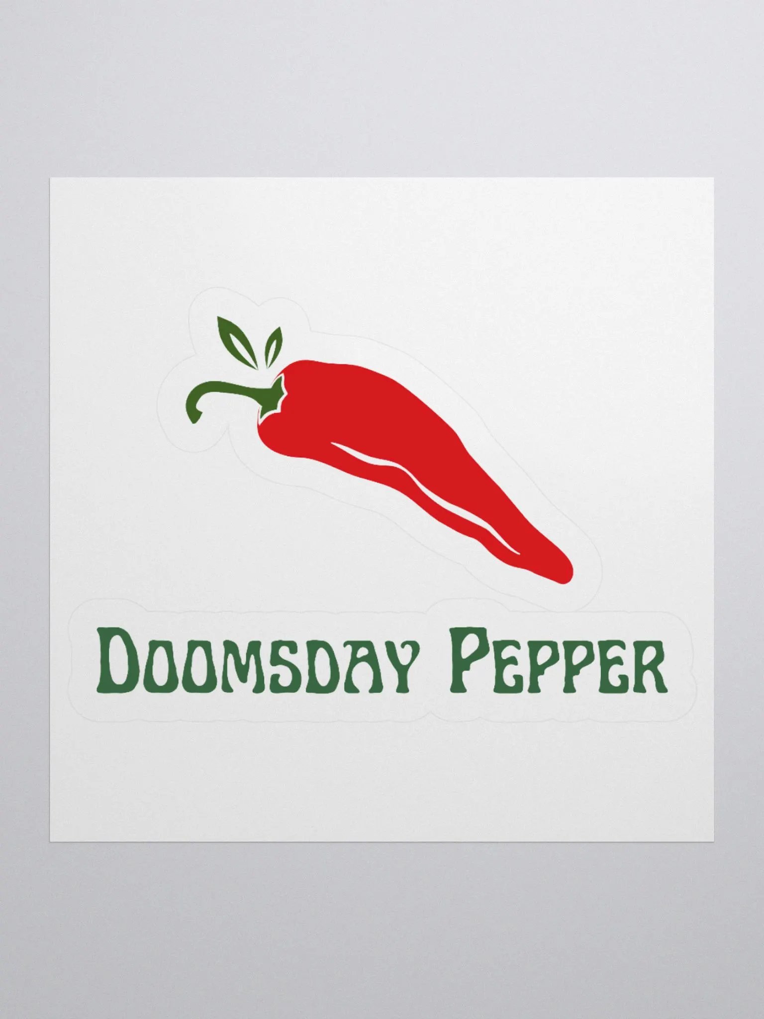 Doomsday Pepper Kiss Cut Stickers product image (2)