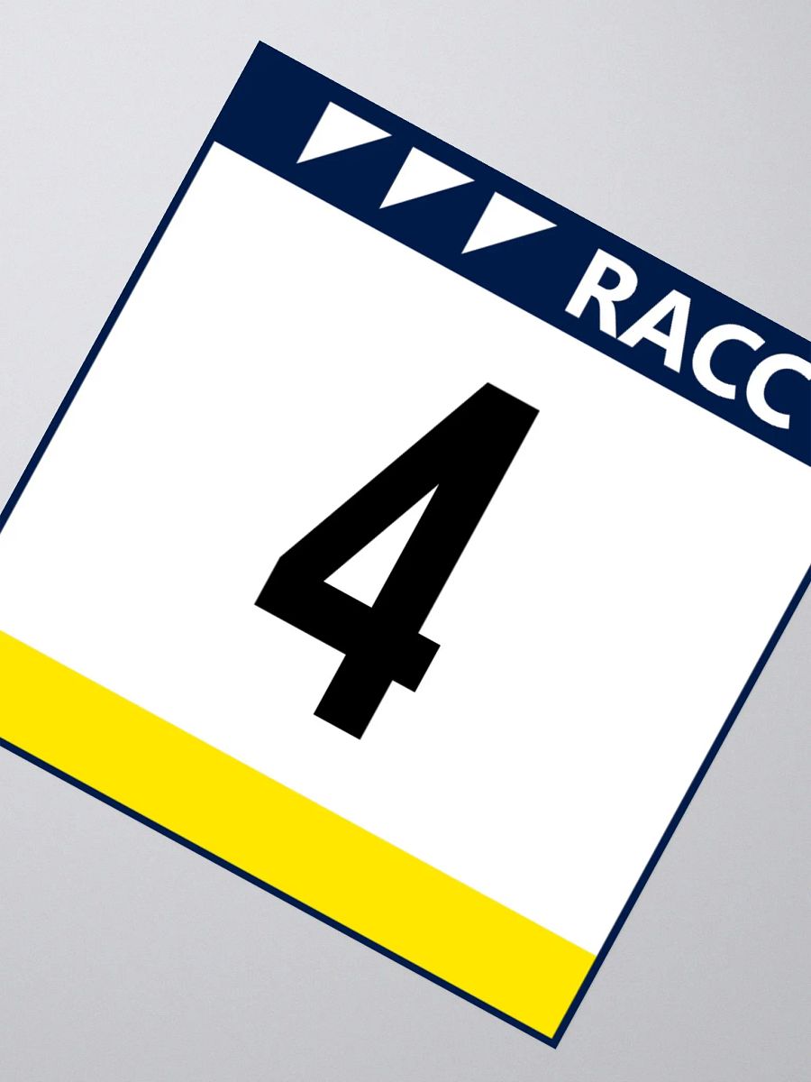 3x3 Sticker / Carlos Sainz : 1992 Rallye de España - Catalunya - Costa Brava Number 4 product image (3)