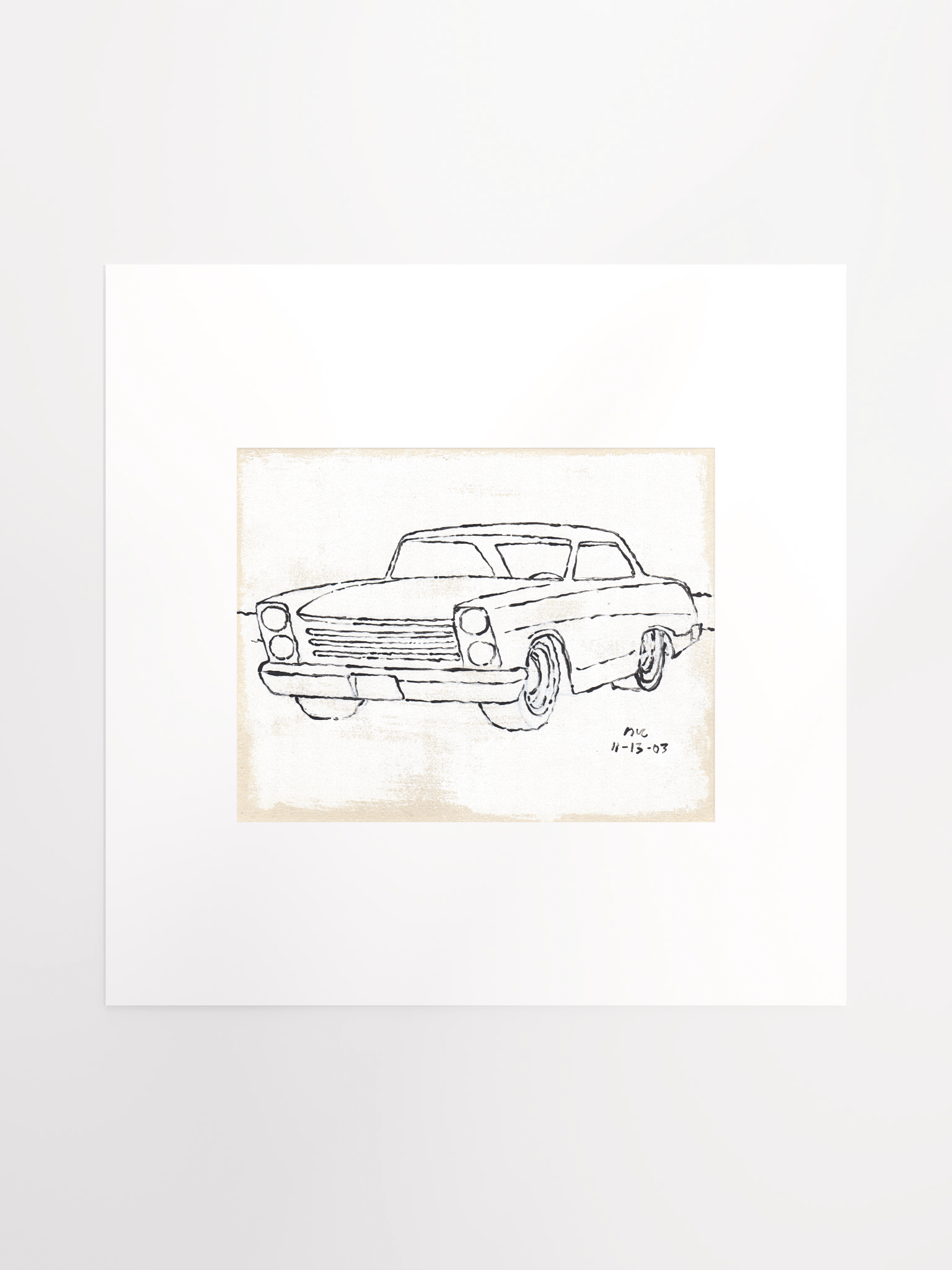 White Car #2 Print product image (1)