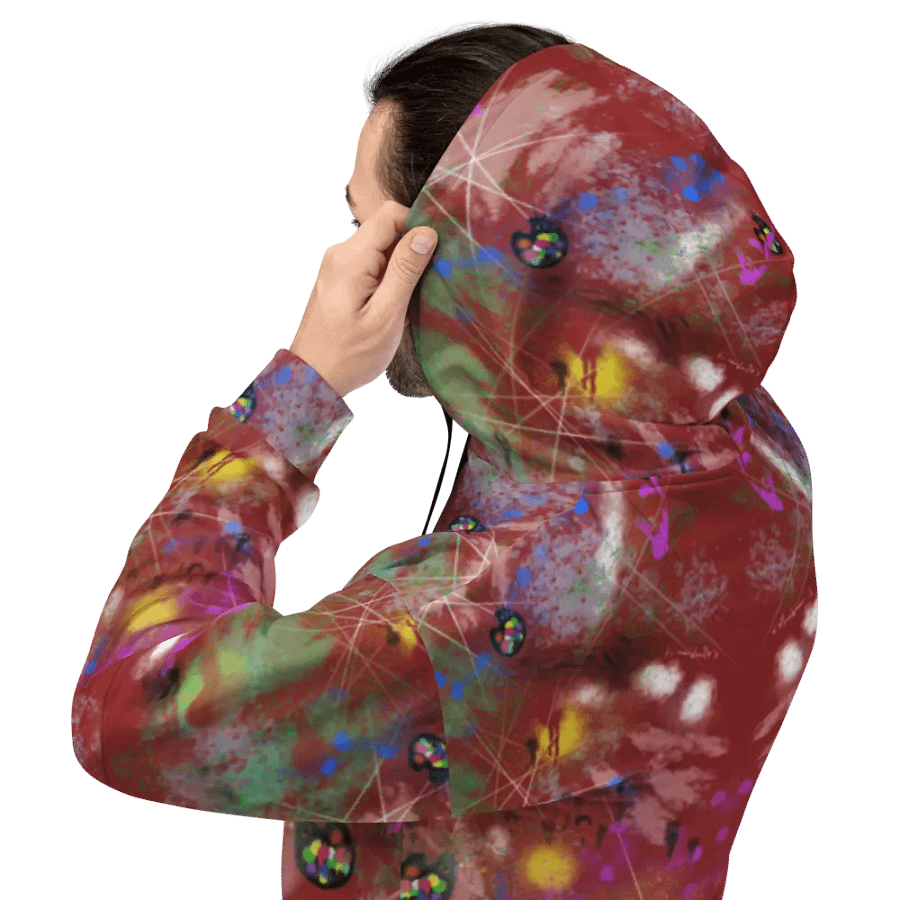 SplatterWear #2 Unisex Art Hoodie/Radish product image (6)