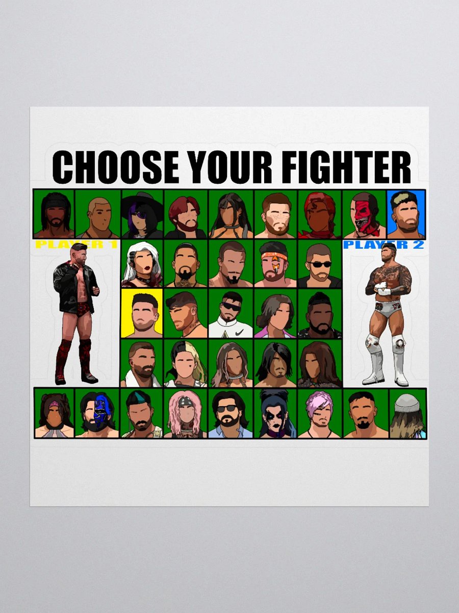 PEPW Choose Your Fighter MVH x Flynn Sticker product image (1)