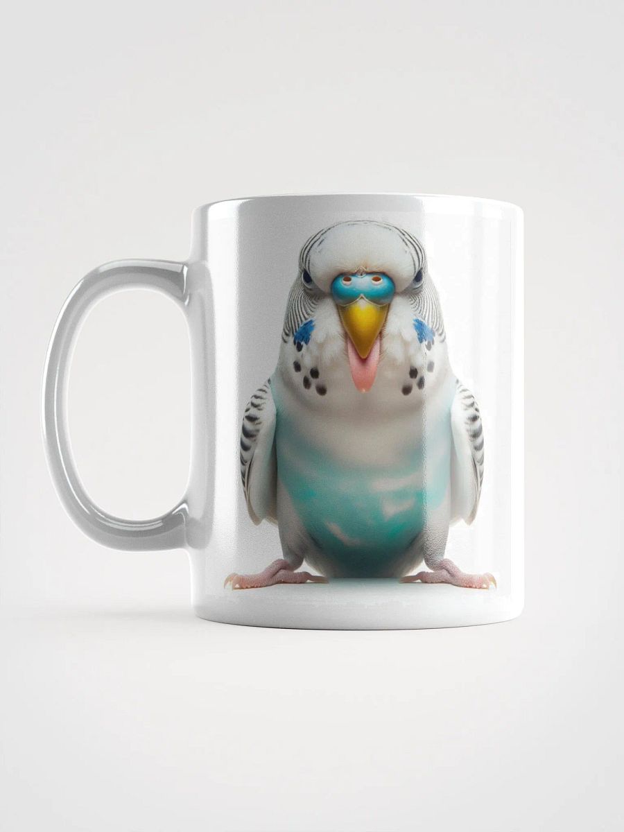 Rude Budgie #Humorous Glossy Mug - White product image (6)