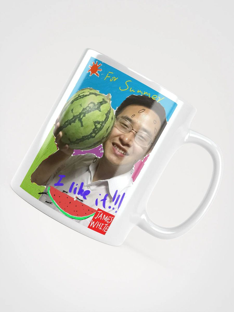 White Glossy Mug: watermelon product image (10)