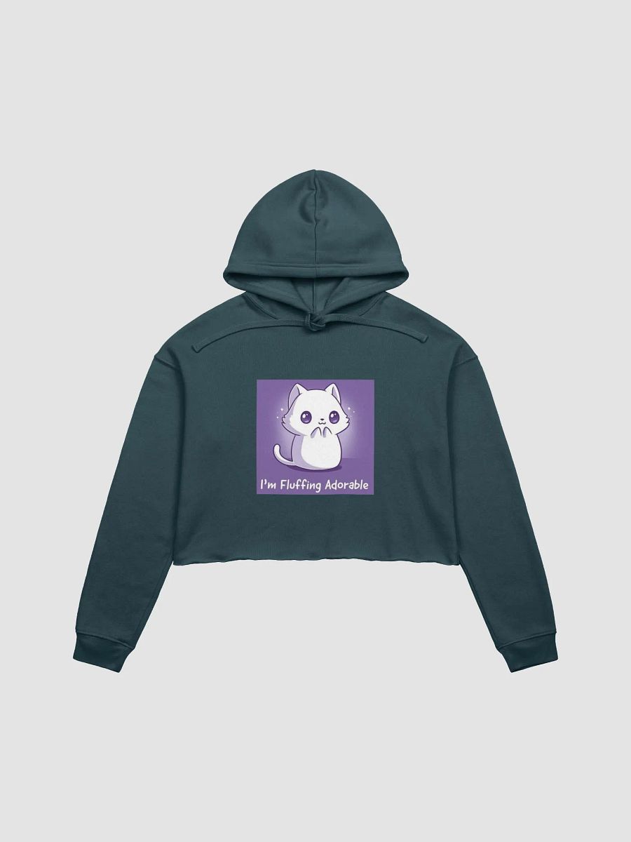 Fluffy Adorable Feline Crop Hoodie product image (7)