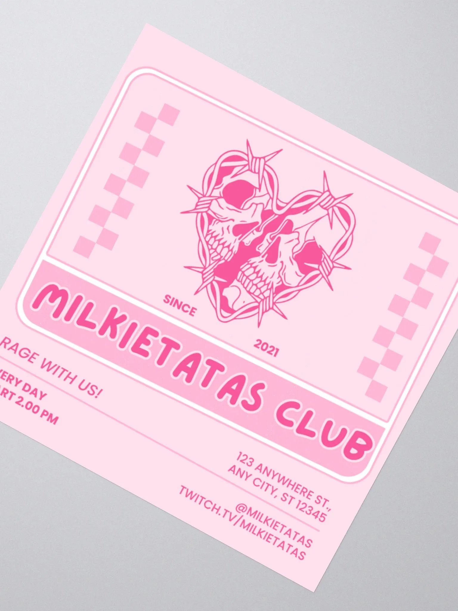 "MILKIETATAS CLUB" Sticker product image (2)
