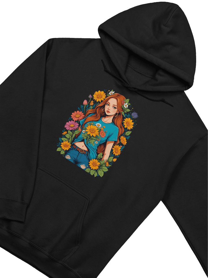 Bloomcore Flower Girl v1 - Gildan Classic Hoodie - Gildan 18500 product image (2)