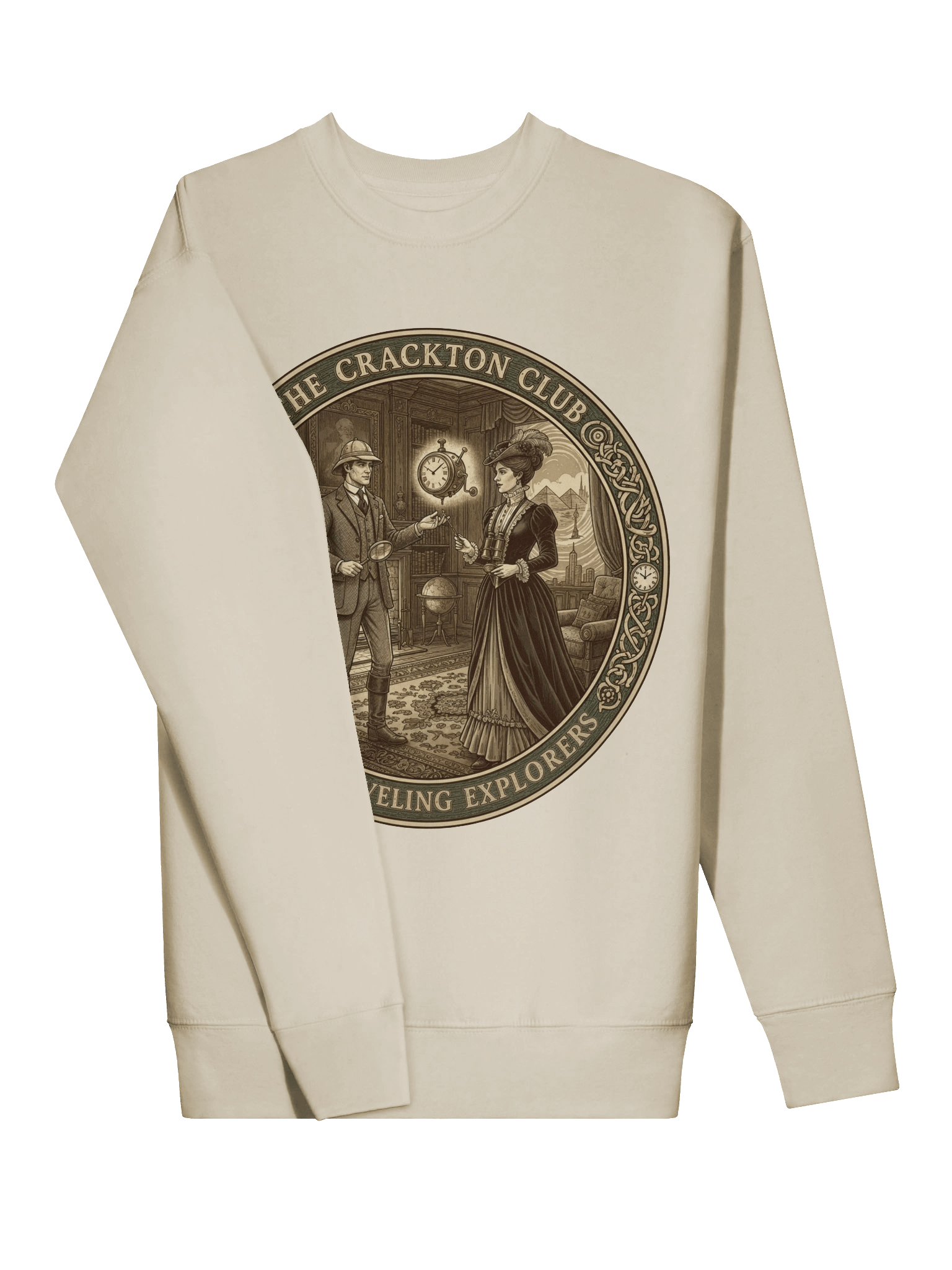 “The Crackton Club – Time Traveling Explorers” – Sweatshirt product image (59)