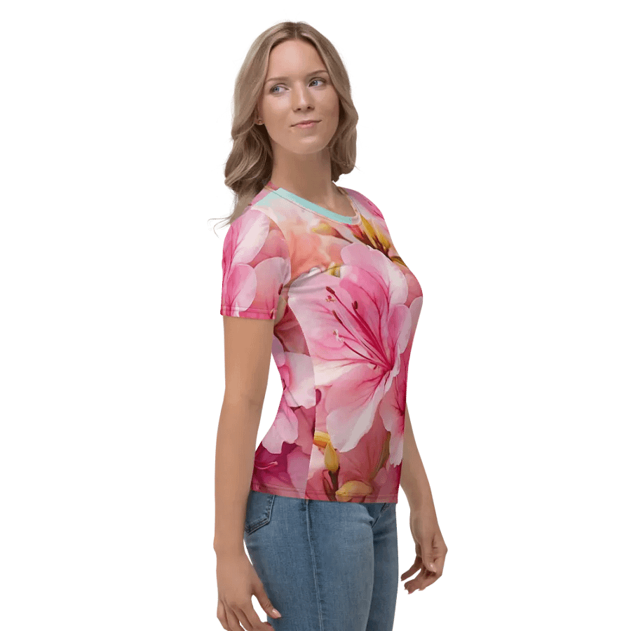 Azalea Allure: Floral Elegance Tees product image (8)