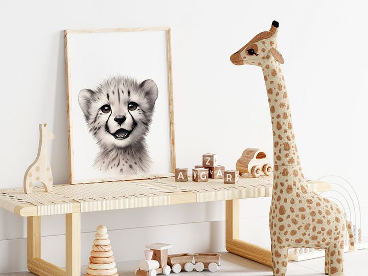 Happy Safari Cheetah Nursery Decor product image (2)