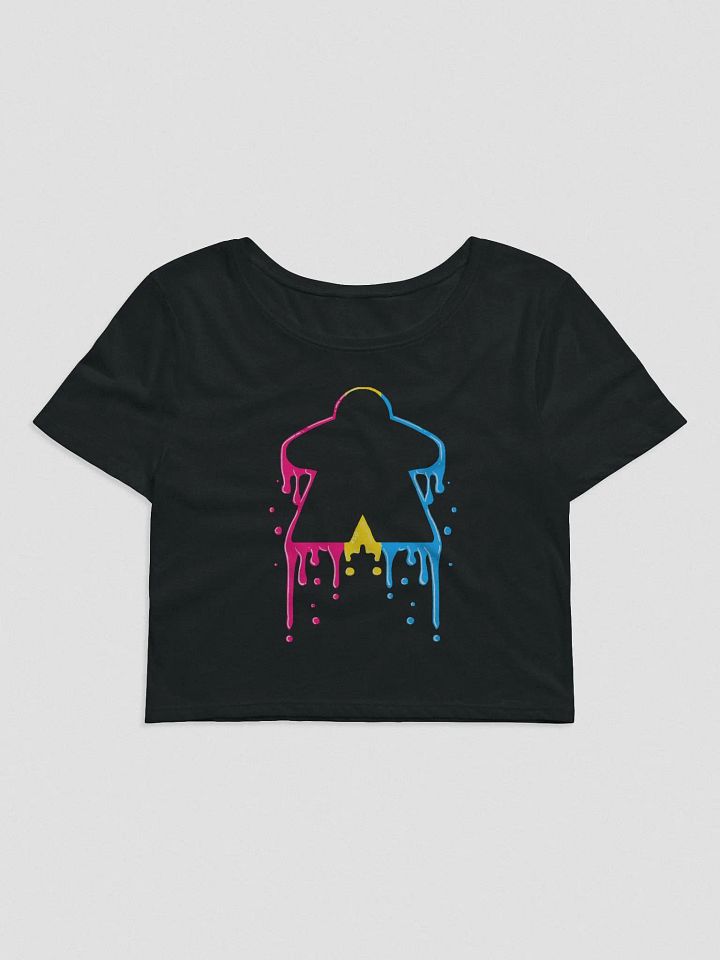 Drippy Pan Pride Meeple Crop Top Shirt product image (2)
