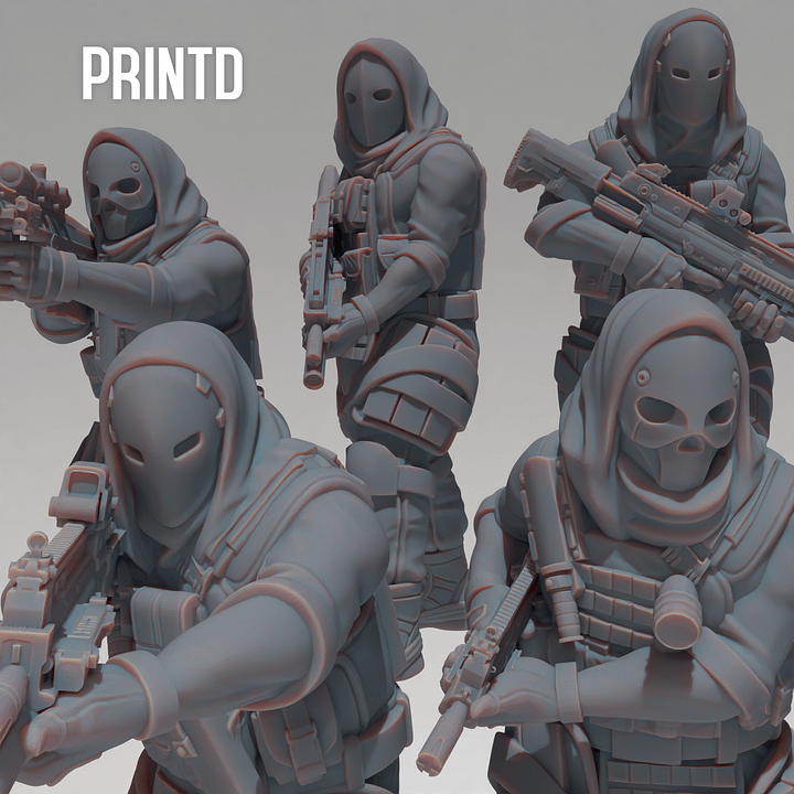 OPFOR Hades Specialist Team - Modern Warfare Wargame Hobby Resin Scale Models product image (1)