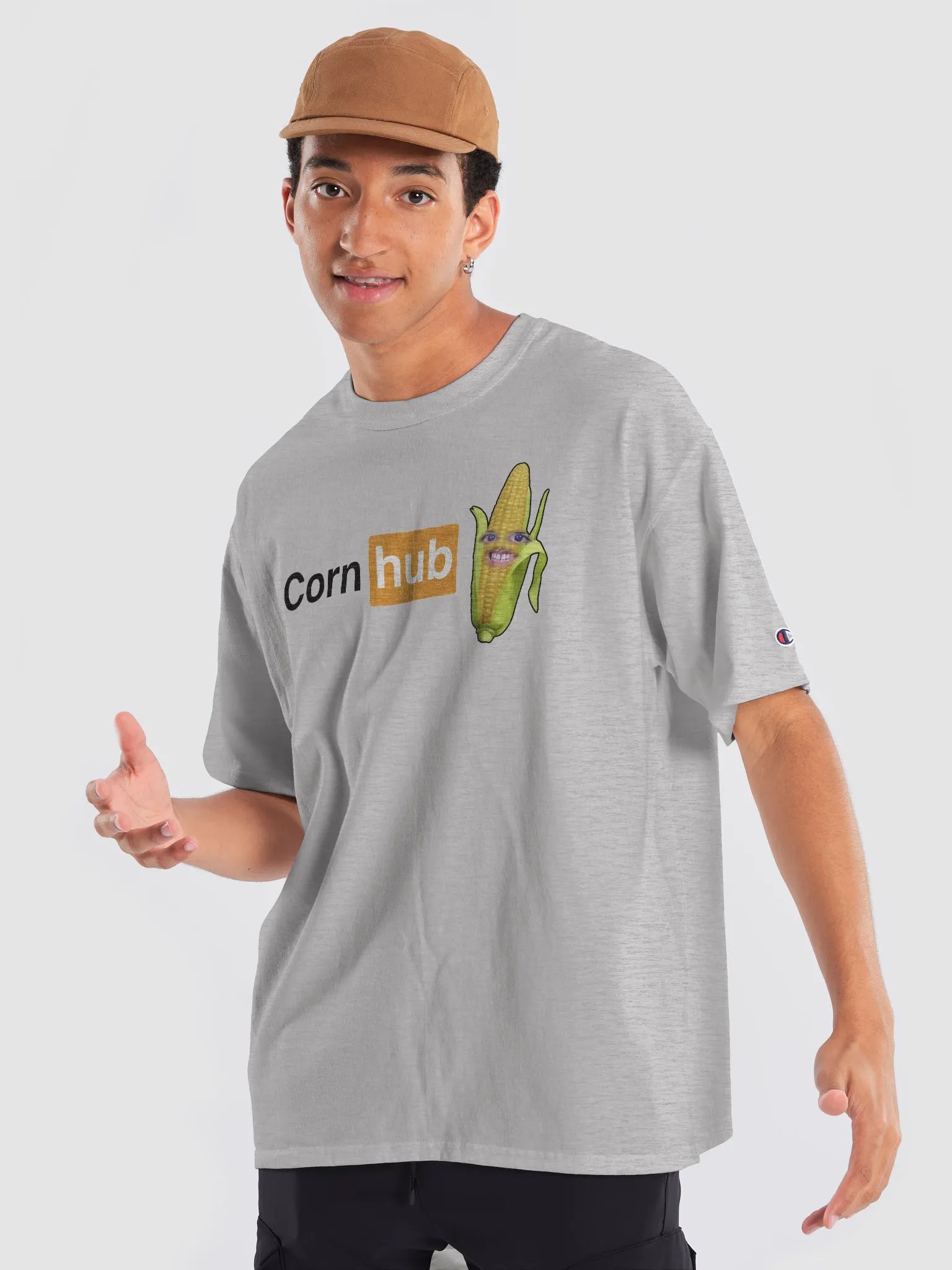 "Corn Hub" Relaxed fit T-Shirt (Light) product image (8)