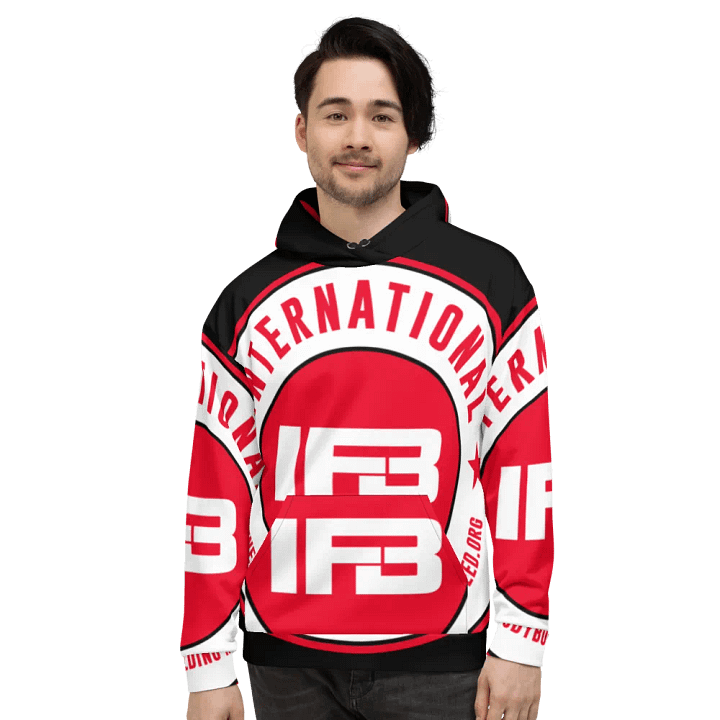 IFBNewsfeed.Org's All-Over Print Recycled Unisex Hoodie product image (2)