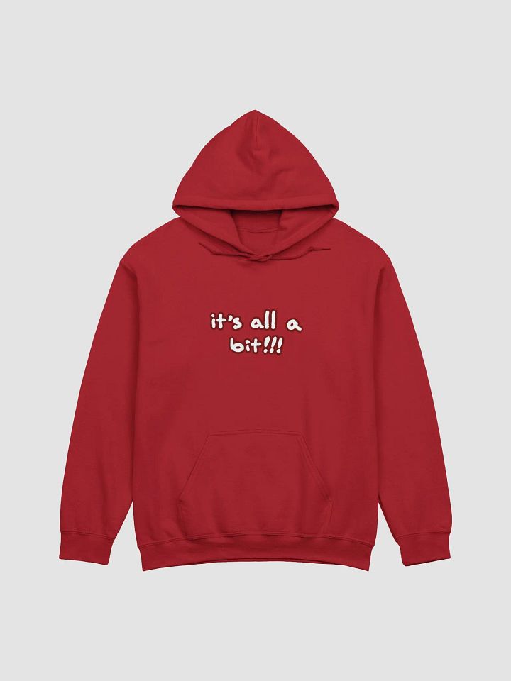 “It’s all a bit!!!” (lined design, #6D1616) classic hoodie product image (62)