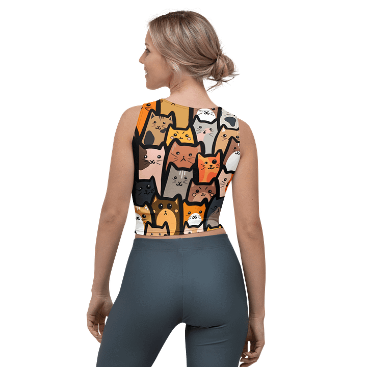 "Cats" Crop Tank Top product image (2)