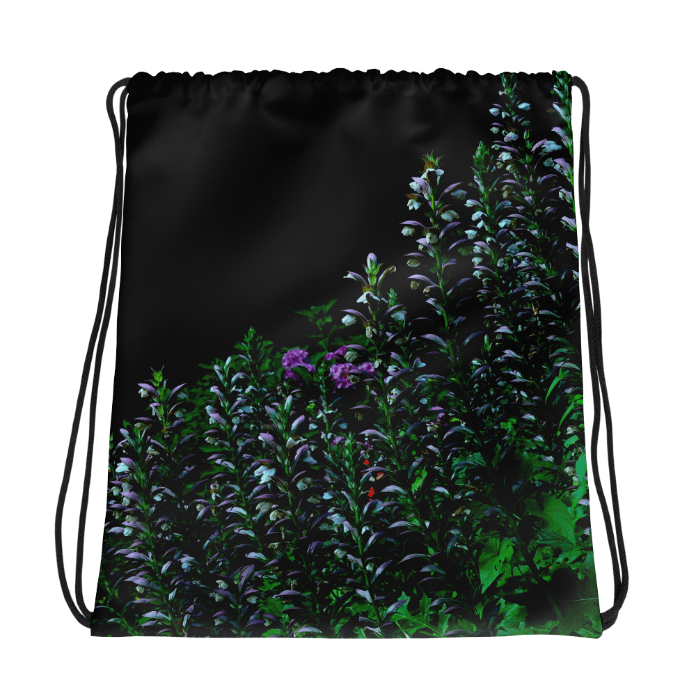 Rucksackbeutel mit Kordelzug - Blumenkontrast product image (1)