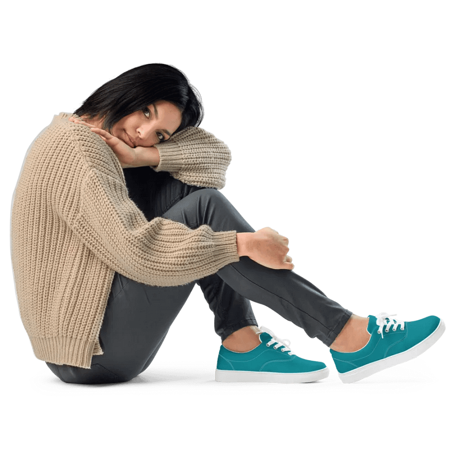 Muse Coquette Lace-Up Canvas Shoes (Sea stones candies) product image (11)