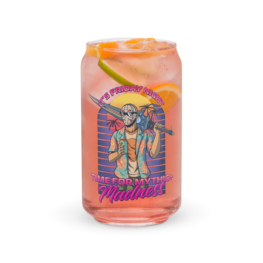 Synthwave Mythic+ Madness Can-Shaped Glass product image (7)