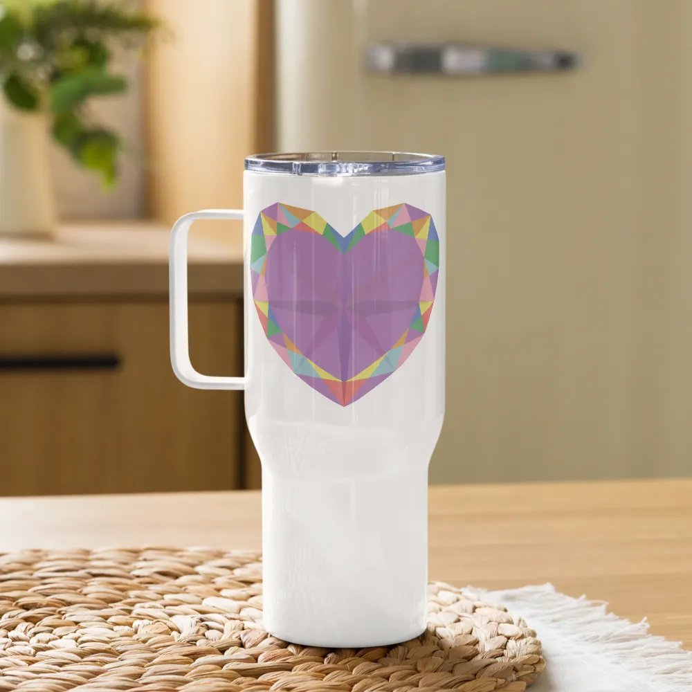 Crystal Pride Heart Insulated Cup with Handle product image (10)