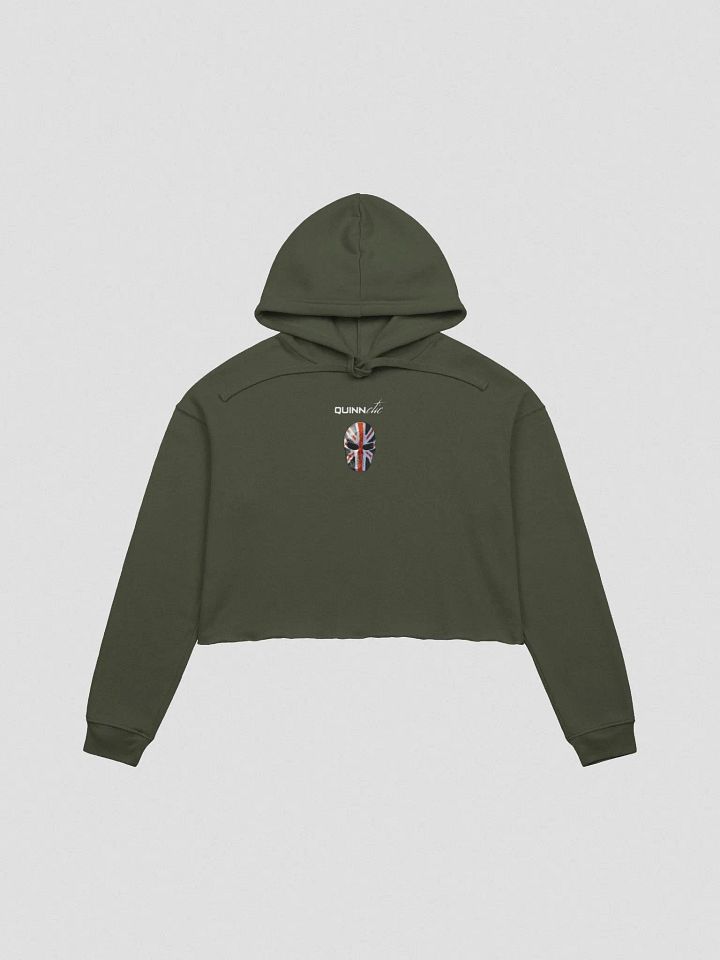 Quinnetic Logo - Bella+Canvas Fleece Crop Hoodie product image (2)