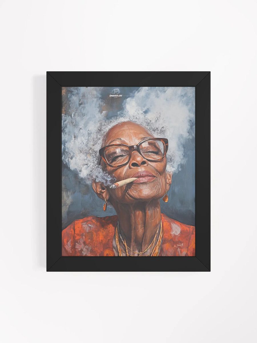 420 Stoner Art – Afrocentric Cannabis Queen Poster | Smoky High Vibes Wall Art | Trippy Weed Decor for Lounge & Dispensary product image (36)