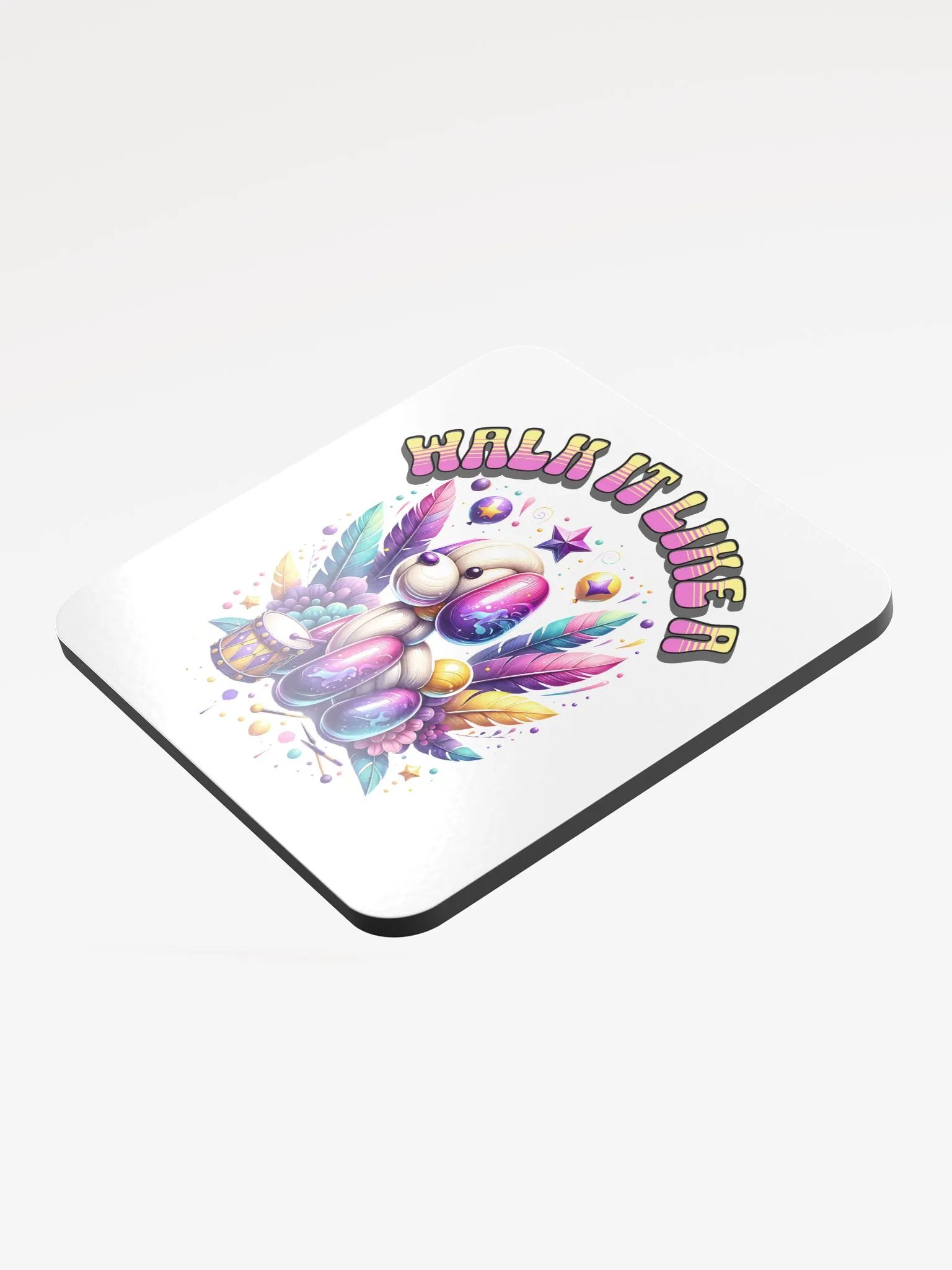 Walk It Like A Dog Funky Glossed Coaster product image (4)