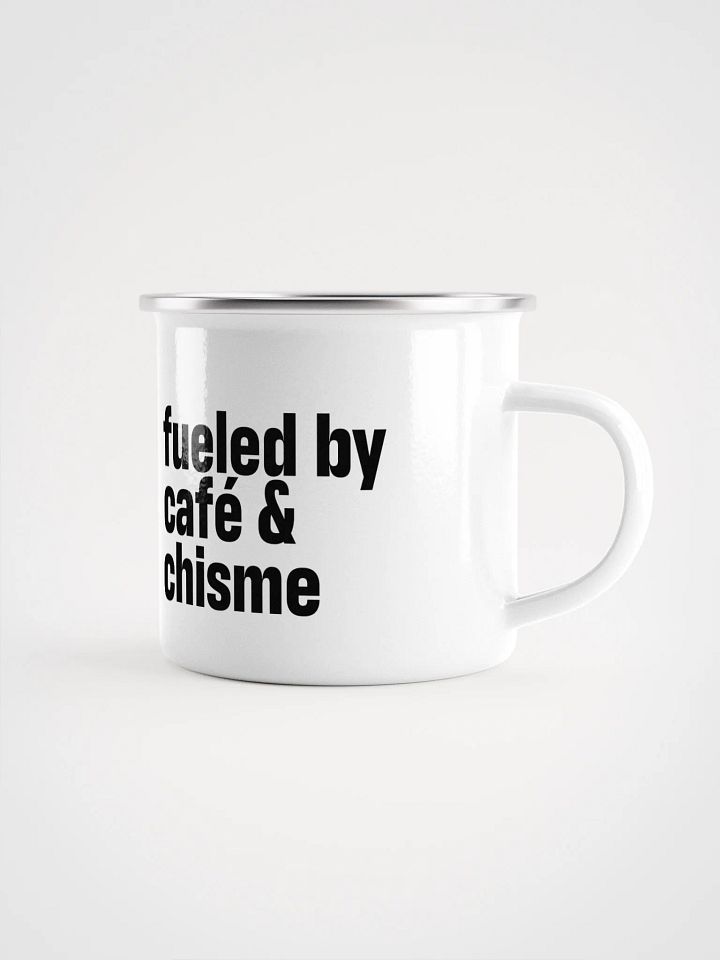 Fueled by Café & Chisme Enamel Mug product image (1)
