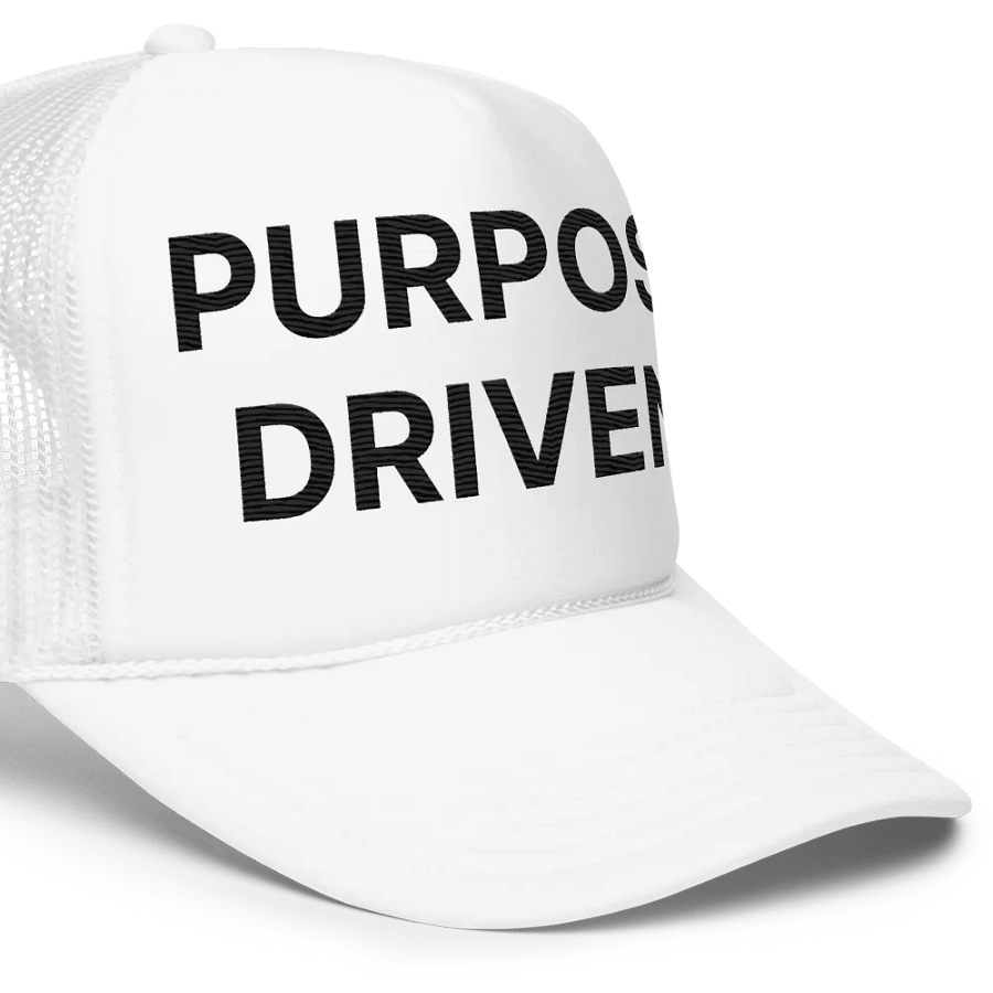 PURPOSE DRIVEN TRUCKER HAT (WHITE) product image (5)