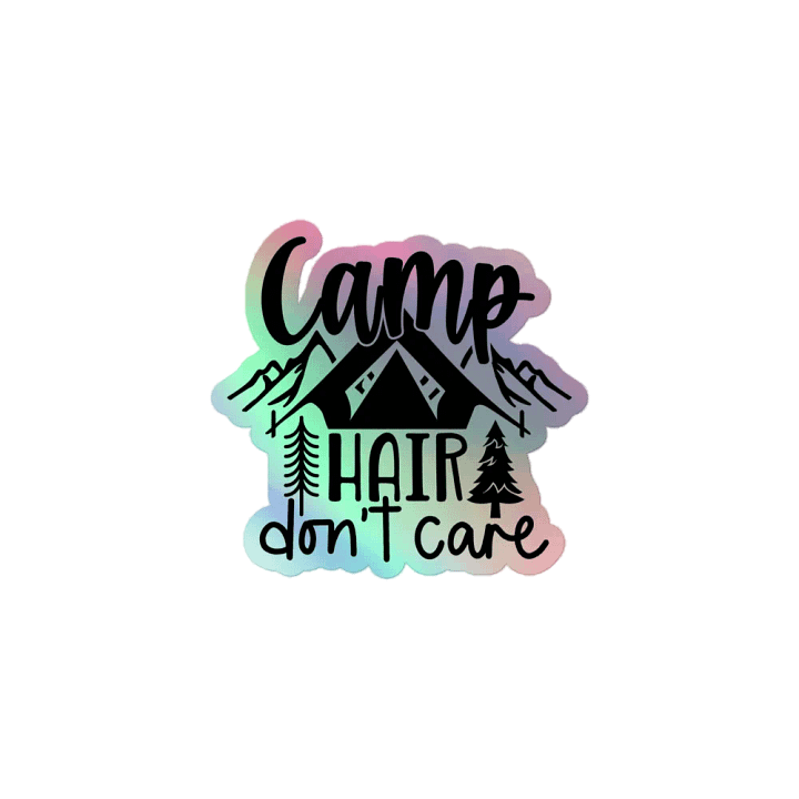 Camp Hair Holographic Sticker Set product image (1)