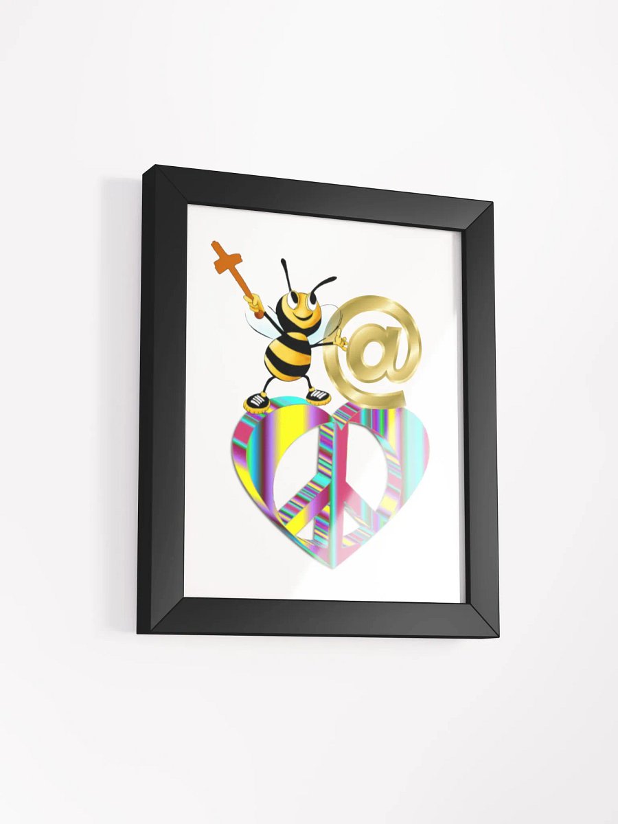 Bee at Peace Framed Matte Poster product image (13)