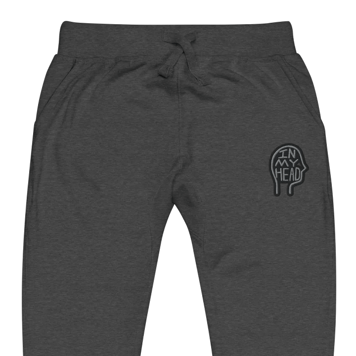In My Head (smoke design) embroidered fleece joggers product image (1)
