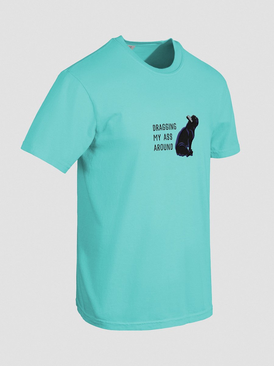 Dragging My Ass Around T-Shirt(Embroidered) of a French Bulldog(Black) product image (38)