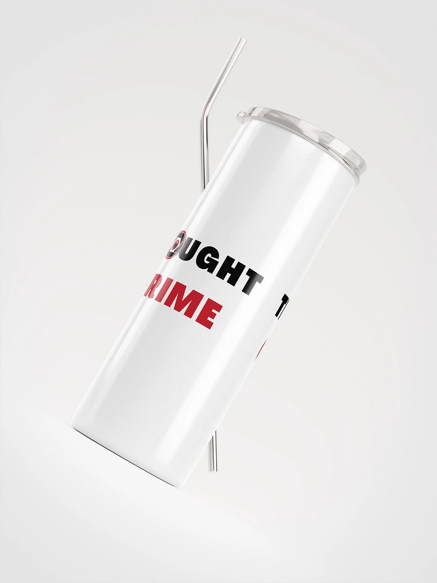 Stainless steel tumbler thought crime product image (4)