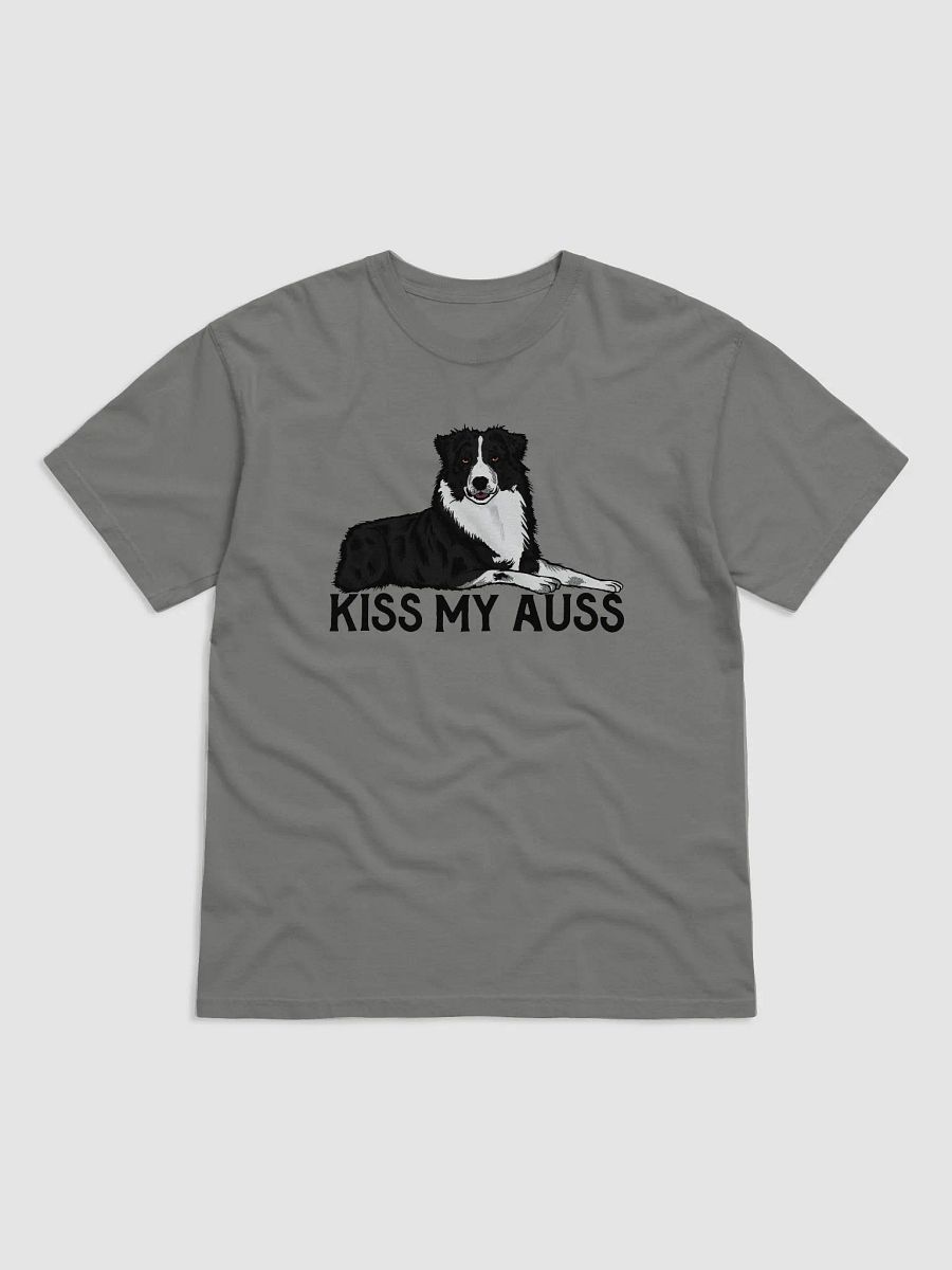 Kiss My Auss | T-Shirt for Australian Shepherd (Black and White) Dog Owners product image (13)